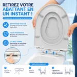 Abattant WC familial DADÉO D001 forme O