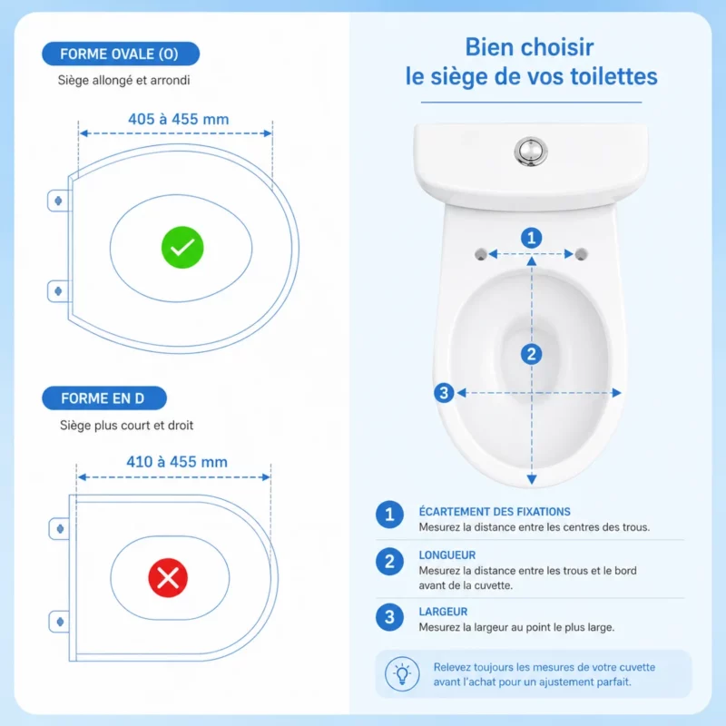 Abattant WC familial DADÉO D001 forme O