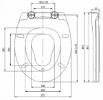 Abattant WC familial DADÉO D001 forme O