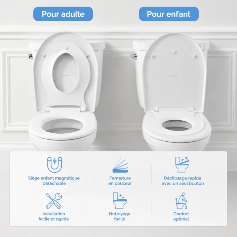 Abattant WC familial DADÉO D002 forme D