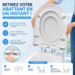 Abattant WC familial DADÉO D002 forme D