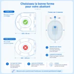 Abattant WC familial DADÉO D002 forme D