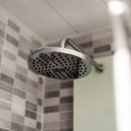 DADÉO Pommeau de douche pluie inox 30 cm, buses anti-calcaire